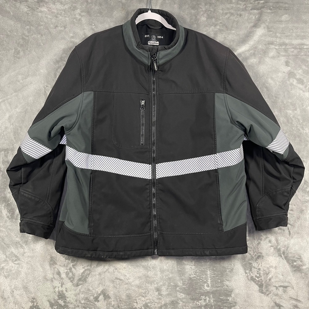 RefrigiWear‎ Insulated Work Jacket Mens XL 8490R Reflective Cold Storage READ